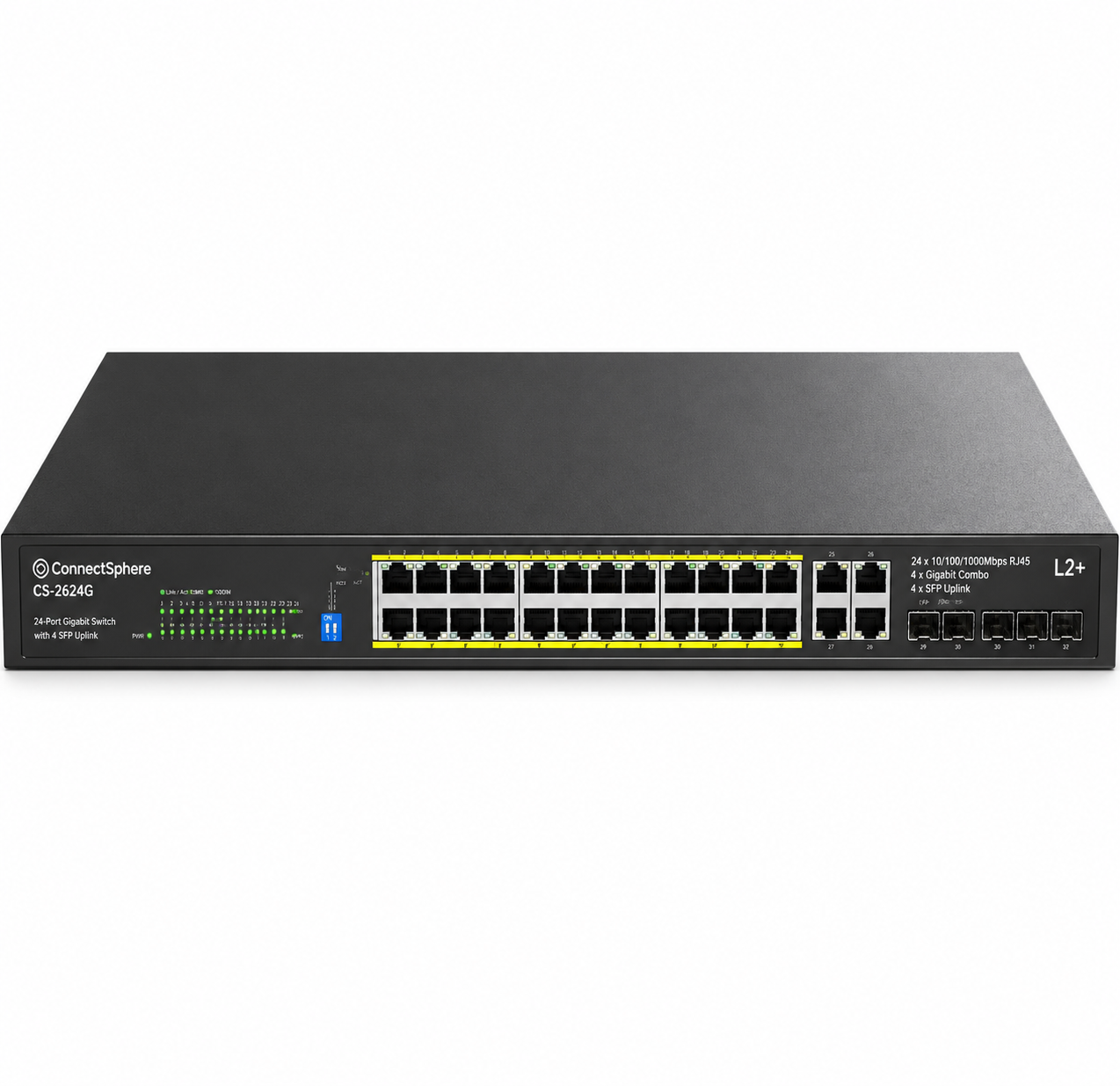 24-Port Gigabit PoE+ Ethernet Network Switch